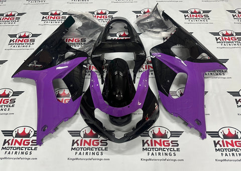 Suzuki GSXR600 Fairings (2000-2003) Purple, Black at KingsMotorcycleFairings.com