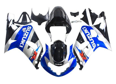 Suzuki GSXR600 Fairings (2000-2003) Silver, Blue, Black at KingsMotorcycleFairings.com