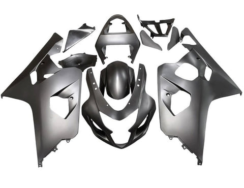 Suzuki GSXR600 Fairings (2004-2005) Matte Black at KingsMotorcycleFairings.com