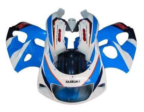 Suzuki GSXR750 Fairings (1996-1999) Blue, White, Red at KingsMotorcycleFairings.com