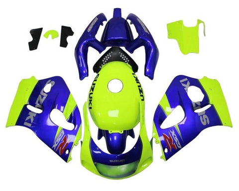 Suzuki GSXR750 Fairings (1996-1999) Blue, Yellow at KingsMotorcycleFairings.com
