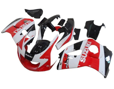 Suzuki GSXR750 Fairings (1996-1999) Red, White, Black at KingsMotorcycleFairings.com