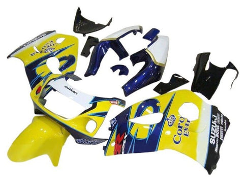 Suzuki GSXR750 Fairings (1996-1999) Yellow, Blue, Corona at KingsMotorcycleFairings.com