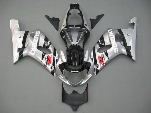Suzuki GSXR750 Fairings (2000-2003) Silver, Black, White, Red at KingsMotorcycleFairings.com