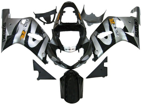 Suzuki GSXR750 Fairings (2000-2003) Silver, Black, Yellow at KingsMotorcycleFairings.com