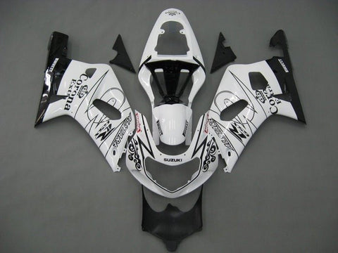 Suzuki GSXR750 Fairings (2000-2003) White, Black Tribal at KingsMotorcycleFairings.com