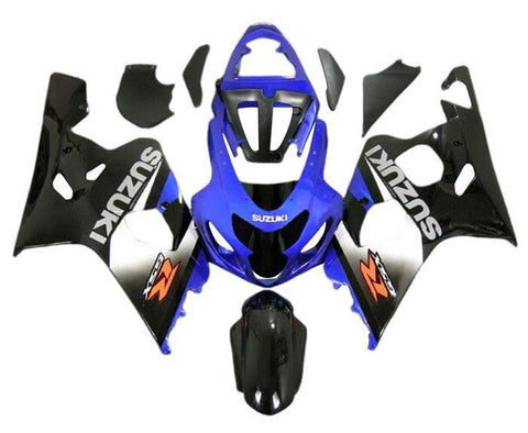 Suzuki GSXR750 Fairings (2004-2005) Blue, Silver, Black, Red at KingsMotorcycleFairings.com