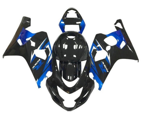 Suzuki GSXR750 Fairings (2004-2005) Gloss Black, Blue, White at KingsMotorcycleFairings.com