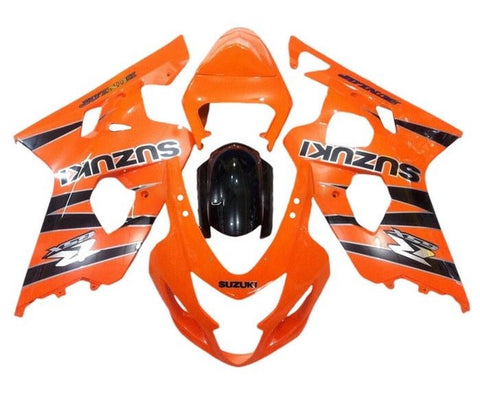 Suzuki GSXR750 Fairings (2004-2005) Orange, Black Stripe at KingsMotorcycleFairings.com