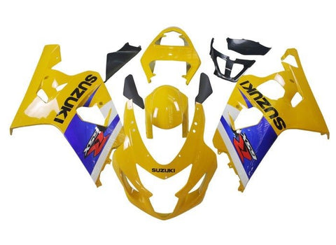 Suzuki GSXR750 Fairings (2004-2005) Yellow, Blue, White, Red at KingsMotorcycleFairings.com