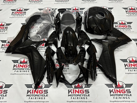 Suzuki GSXR750 Fairings (2011-2023) All Black at KingsMotorcycleFairings.com