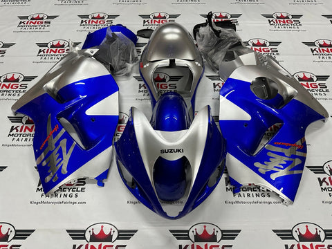 Suzuki Hayabusa Fairings (1999-2007) Blue, Silver, Chrome, Red at KingsMotorcycleFairings.com