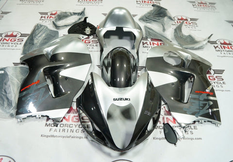 Suzuki Hayabusa Fairings (1999-2007) Silver, Gray, Chrome at KingsMotorcycleFairings.com
