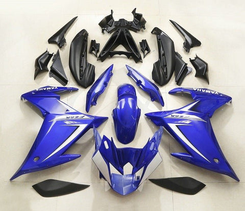 Yamaha FZ6R Fairings (2009-2015) Blue, White at KingsMotorcycleFairings.com