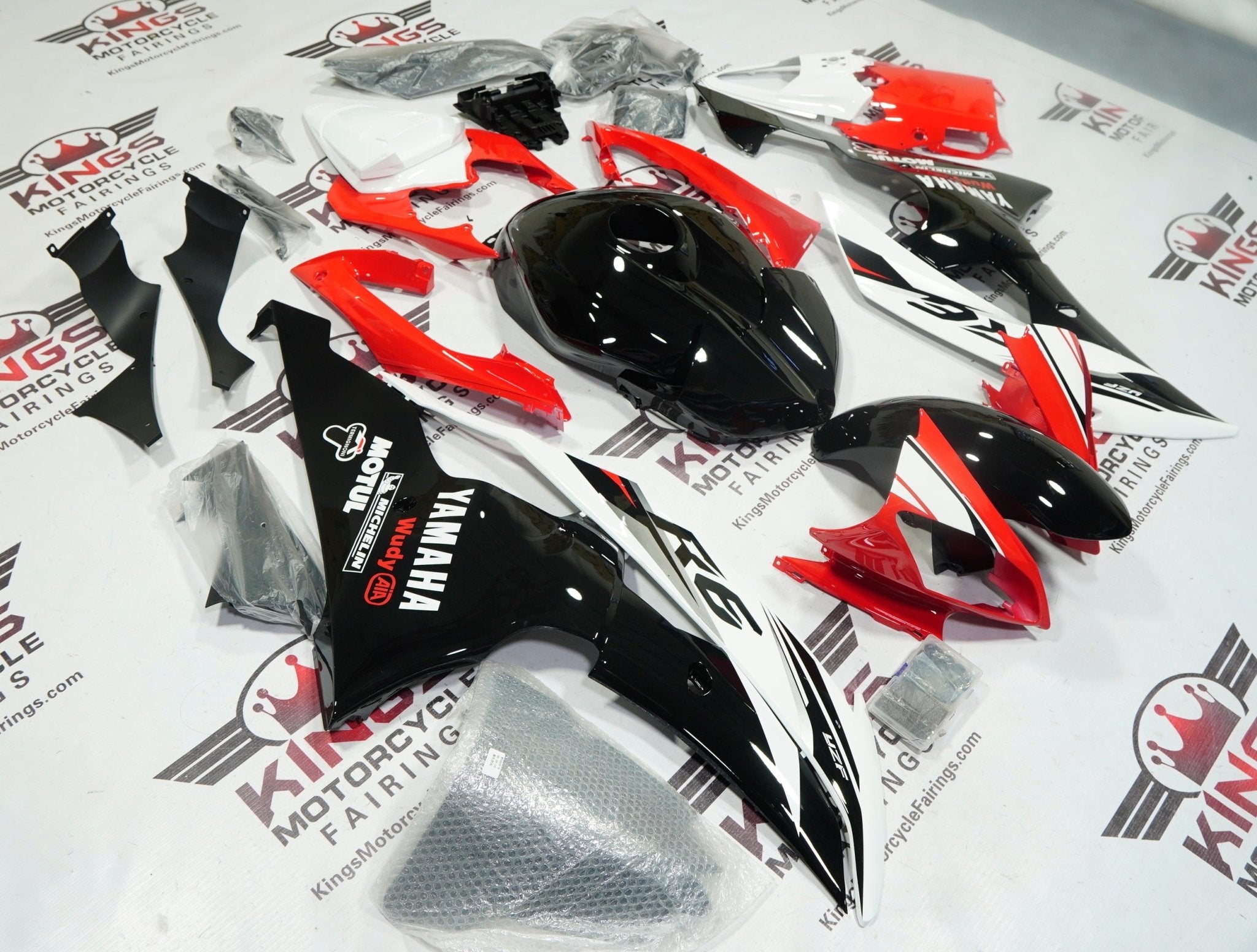 Yamaha R6 Fairing Sets (2008-2016) Black, White, Red | Kings