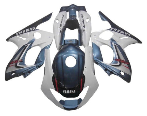 Yamaha YZF600R Thundercat Fairings (1998-2007) White, Blue Gray at KingsMotorcycleFairings.com