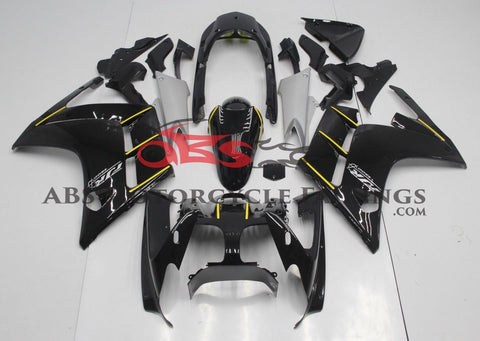 Yamaha FJR1300 Fairings (2013-2015) Black, Yellow, Silver at KingsMotorcycleFairings.com