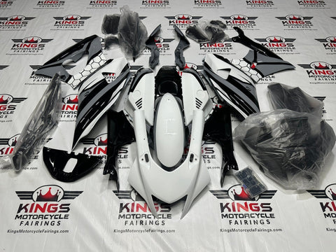 Yamaha R7 Fairing kit (2021-2025) White, Gray, Black Honeycomb from KingsMotorcycleFairings.com