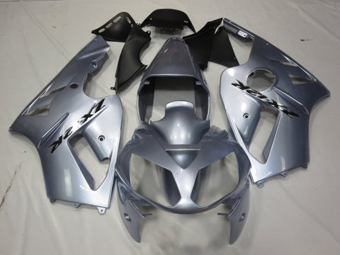 KAWASAKI NINJA ZX12R (2002-2006) SILVER & BLACK FAIRINGS