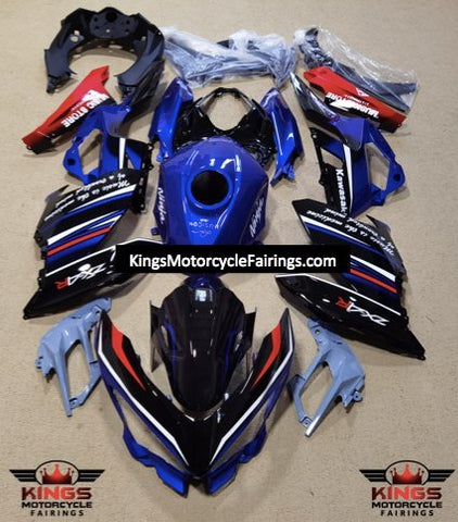 Kawasaki Ninja 400 Fairings (2018-2023) Black, Blue, White, Red at KingsMotorcycleFairings.com