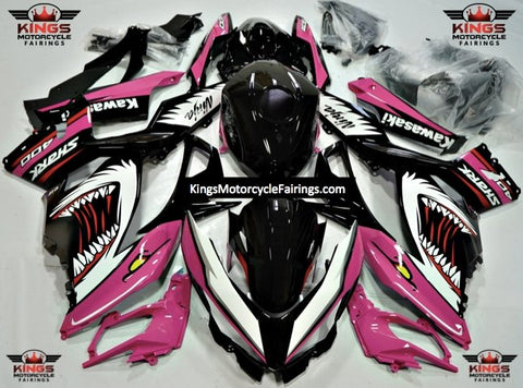 Kawasaki Ninja 400 Fairings (2018-2023) Pink Shark at KingsMotorcycleFairings.com