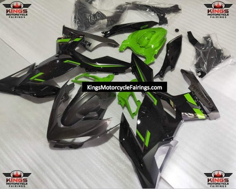 Kawasaki Ninja 400 Fairings (2018-2023) Silver, Black, Green at KingsMotorcycleFairings.com