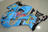 Light Blue and Black Rizla Fairing Kit for a 2000, 2001 & 2002 Suzuki GSX-R1000 motorcycle