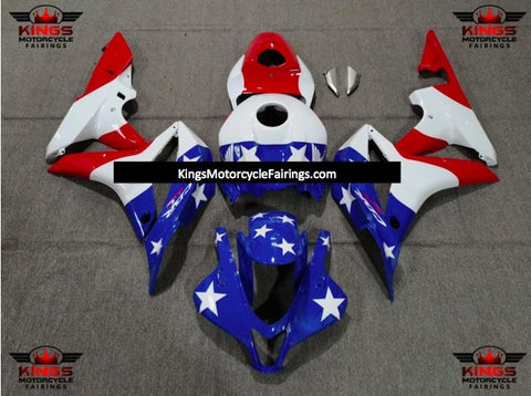 Honda CBR600RR (2007-2008) American Flag, Red, White & Blue Fairings