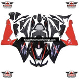 Black and Red Fairing Kit for a 2012, 2013, 2014, 2015, 2016 and 2017 Aprilia RS4 125 motorcycle
