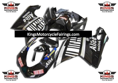 Ducati 1198 (2007-2012) Black, White & Silver Alice Fairings