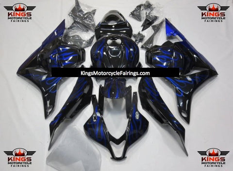 Honda CBR600RR (2009-2012) Black & Blue Flame Fairings