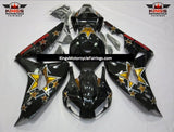 Black and Gold Rockstar Fairing Kit for a 2006 & 2007 Honda CBR1000RR motorcycle