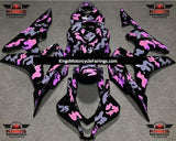 Black, Gray & Pink Camouflage Fairing Kit for a 2007 and 2008 Honda CBR600RR motorcycle
