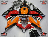 Black, Orange, Red and White Repsol Fairing Kit for a 2009, 2010, 2011 & 2012 Honda CBR600RR motorcycle