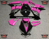 Black, Pink and Gray Fairing Kit for a 2012, 2013, 2014, 2015 & 2016 Honda CBR1000RR motorcycle