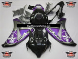 Black, Purple and Silver TBR Fairing Kit for a 2008, 2009, 2010 & 2011 Honda CBR1000RR motorcycle