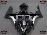 Black, Silver and Purple Pinstripe Fairing Kit for a 2006 & 2007 Honda CBR1000RR motorcycle