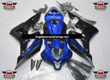 Blue and Black Fairing Kit for a 2007 and 2008 Honda CBR600RR motorcycle
