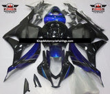 Blue, Black and Matte Black Fairing Kit for a 2009, 2010, 2011 & 2012 Honda CBR600RR motorcycle