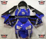 Blue and Black OEM Style Fairing Kit for a 2003 and 2004 Honda CBR600RR motorcycle.