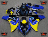 Blue and Yellow Bull Fairing Kit for a 2008, 2009, 2010 & 2011 Honda CBR1000RR motorcycle