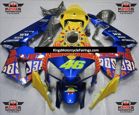 Honda CBR600RR (2005-2006) Blue & Yellow Rossi Fairings