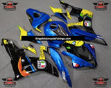 Blue Shark Fairing Kit for a 2007 and 2008 Honda CBR600RR motorcycle