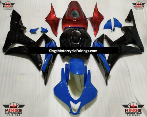 Honda CBR600RR (2007-2008) Blue, Black & Red Fairings