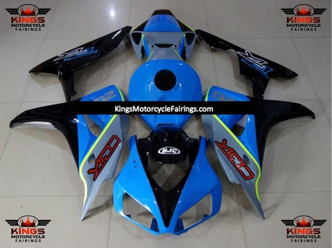 Honda CBR1000RR (2006-2007) Blue, Black, Gray & Neon Yellow Fairings
