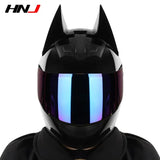 The Black Batman HNJ Full-Face Motorcycle Helmet is brought to you by KingsMotorcycleFairings.com