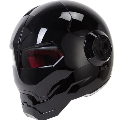 Black Iron Man Full Face Modular Motorcycle Helmet is brought to you by KingsMotorcycleFairings.com