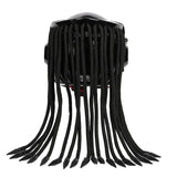 Matte Black Predator HNJ Motorcycle Helmet