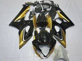 Black, Gold and Silver Fairing Kit for a 2005 & 2006 Suzuki GSX-R1000 motorcycle