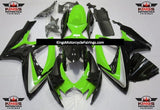 Green, Black and Silver Fairing Kit for a 2006 & 2007 Suzuki GSX-R600 motorcycle